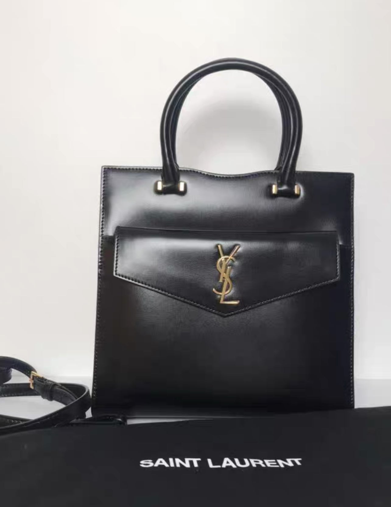 Saint Laurent Sac de Jour Tote in Black Grained Leather - Brand New (7879424606268)