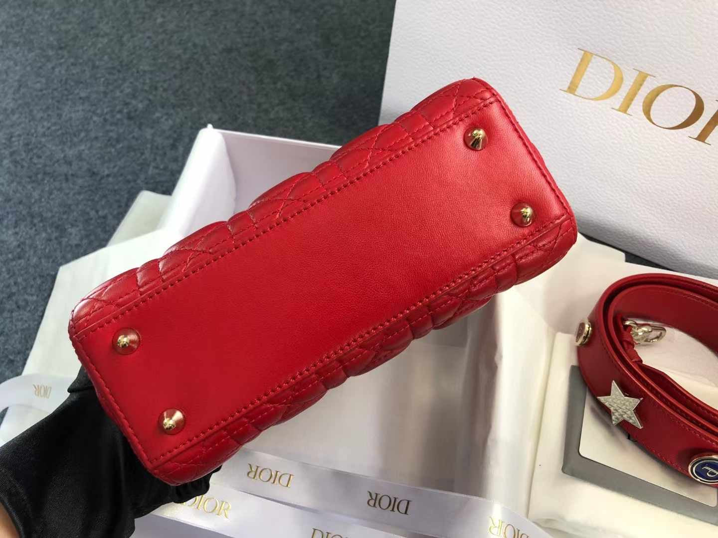 Lady Dior Lambskin Red (7878645383228)