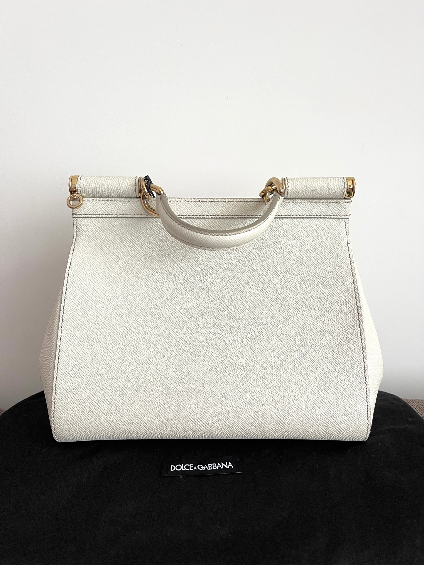 Dolce & Gabbana Medium Sicily Bag White (8369940365372)