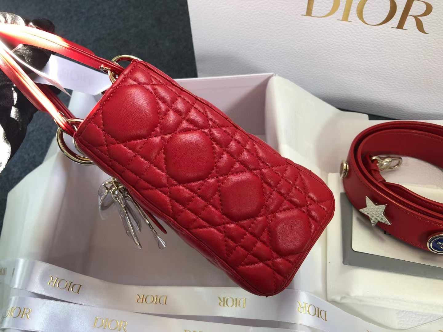 Lady Dior Lambskin Red (7878645383228)