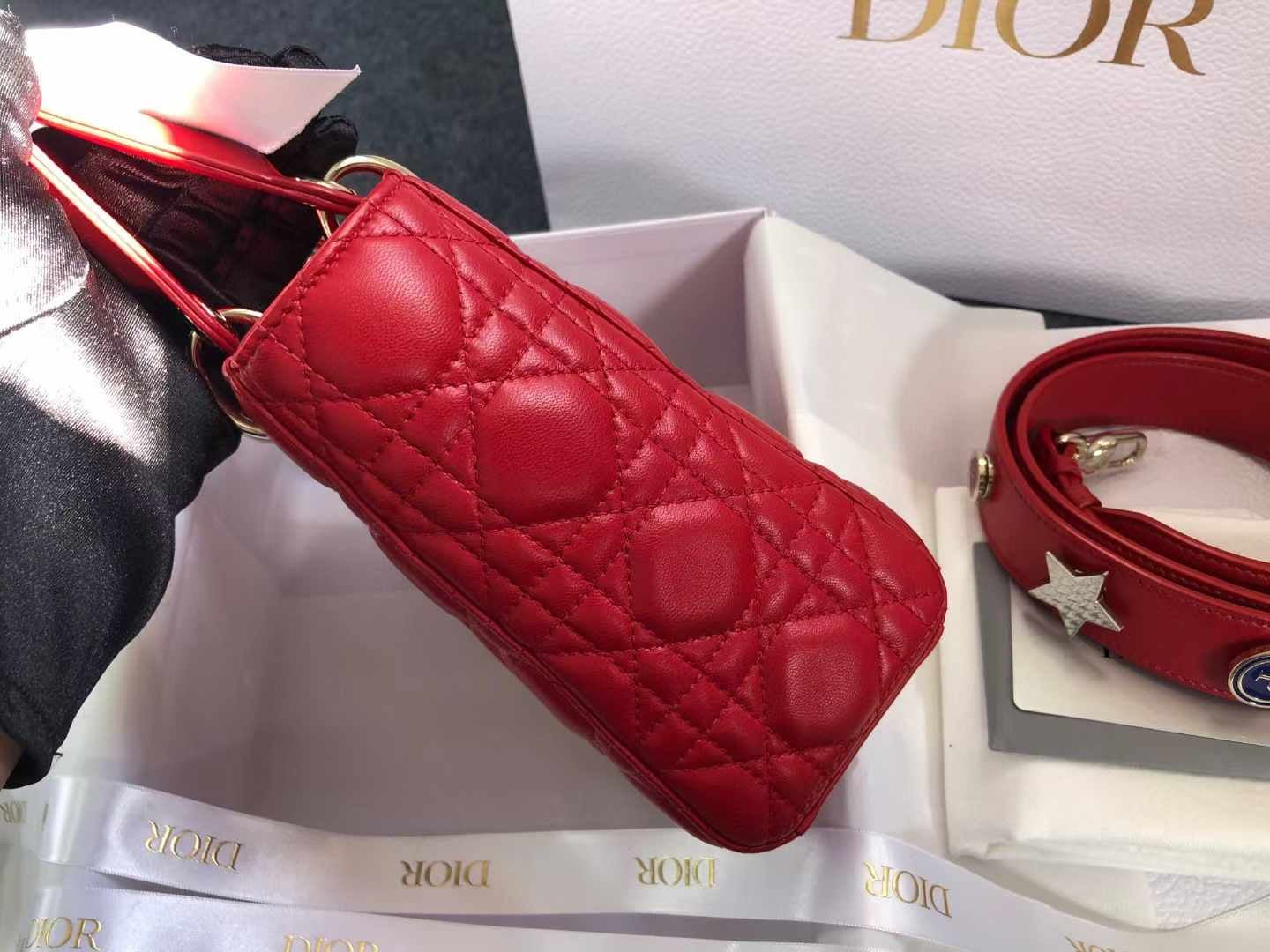 Lady Dior Lambskin Red (7878645383228)