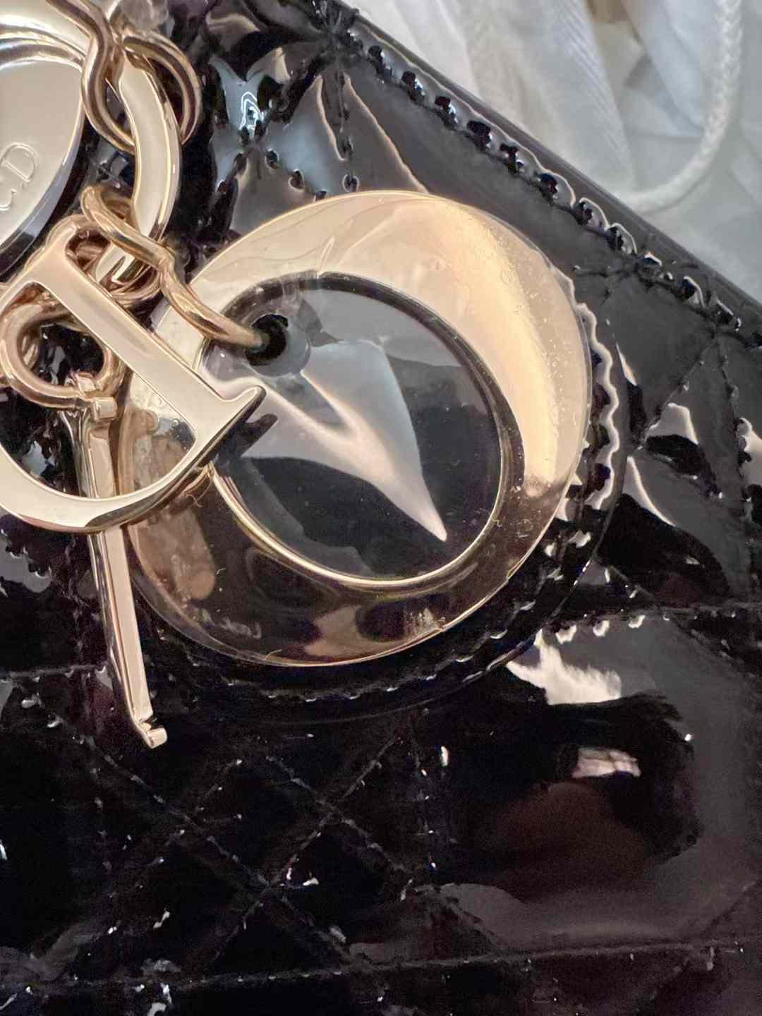 Lady Dior Black Patent Cannage Leather - Brand New (7879293730876)