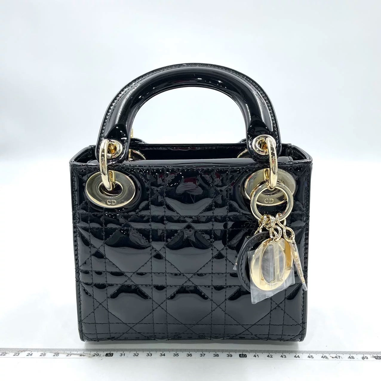 Lady Dior Black Patent Cannage Leather - Brand New (7879293730876)