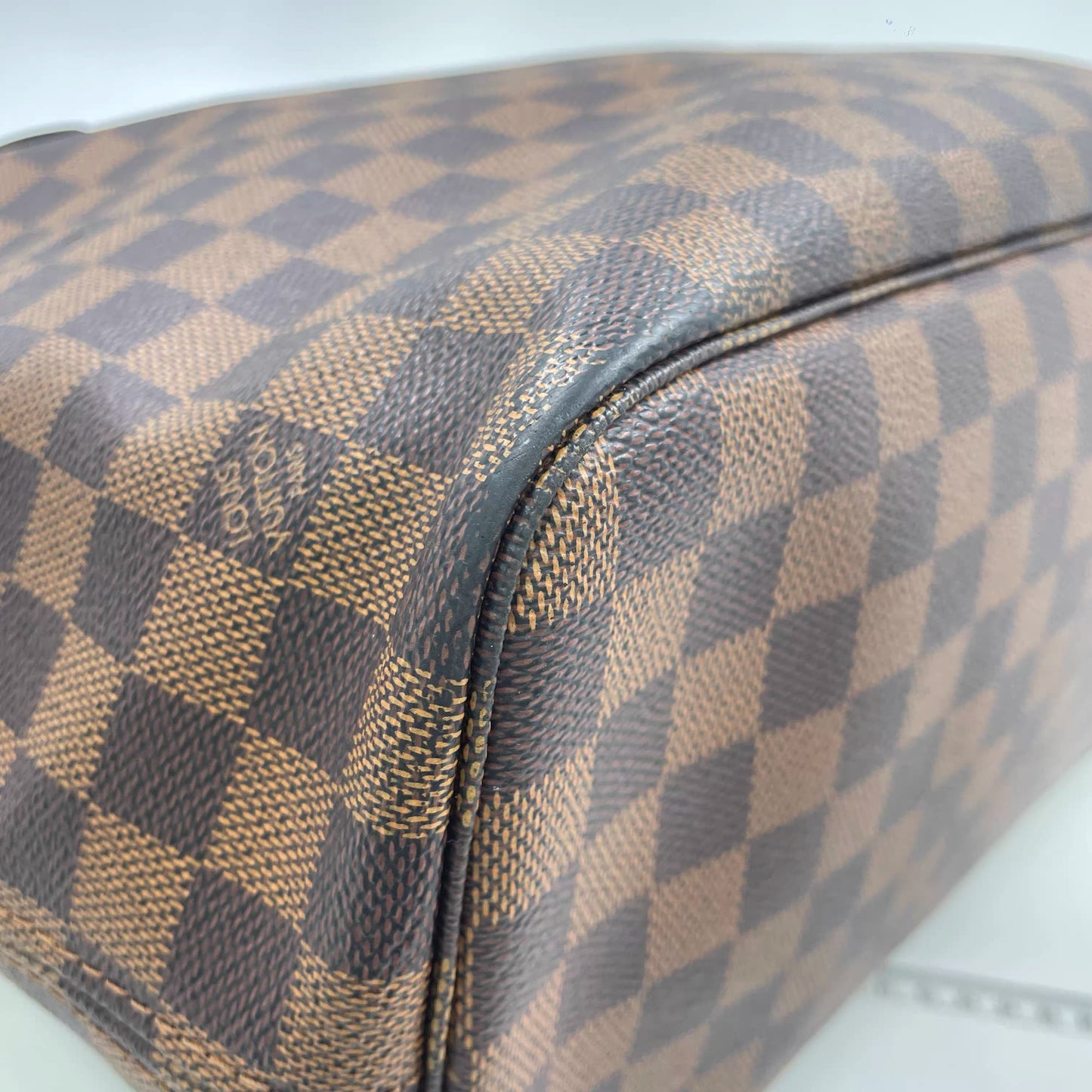 Louis Vuitton Neverfull MM – Damier Ebene Canvas (Red Interior) (8622904737852)