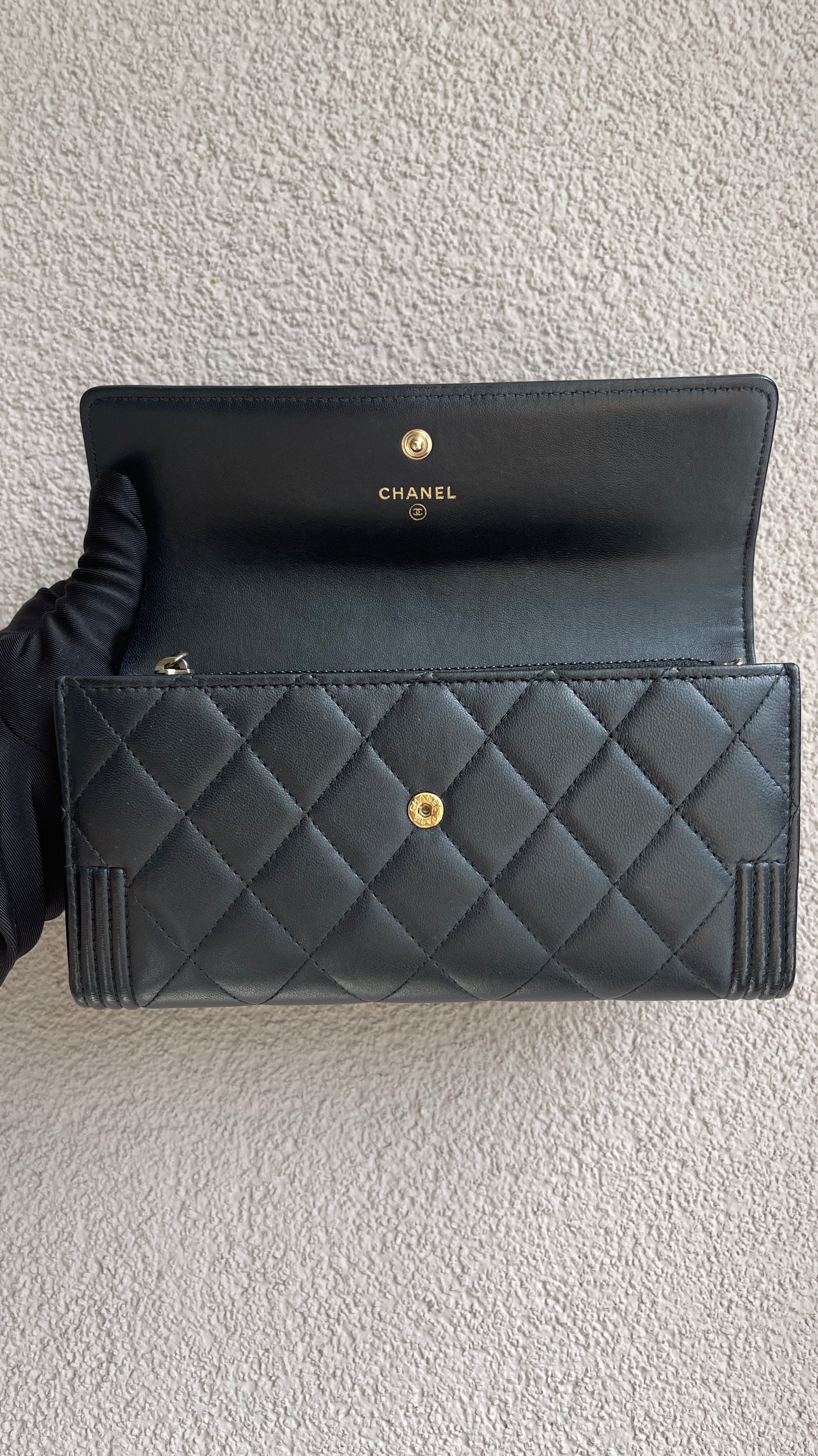 Chanel Boy Long Flap Wallet (7991546740796)