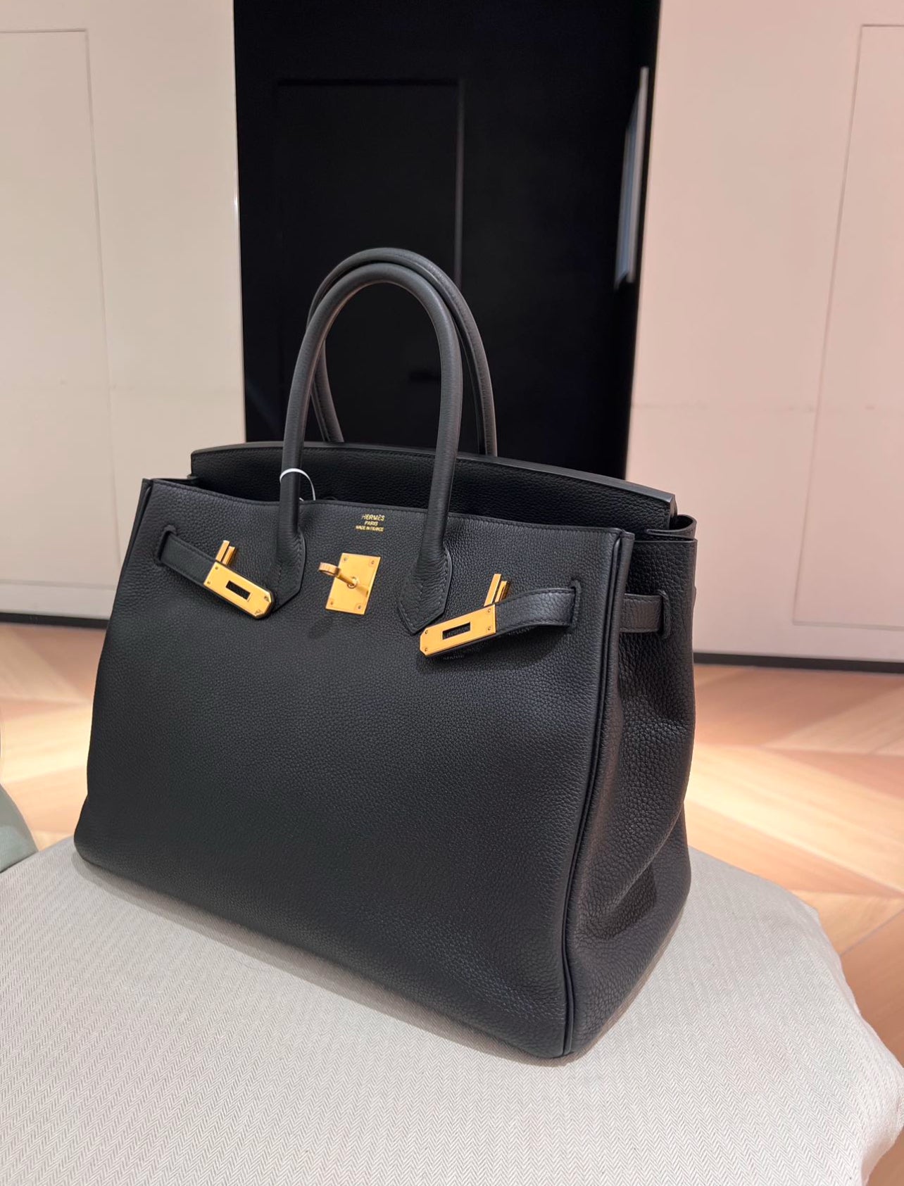 Birkin 35 Black Togo Stamp C (7882808688700)