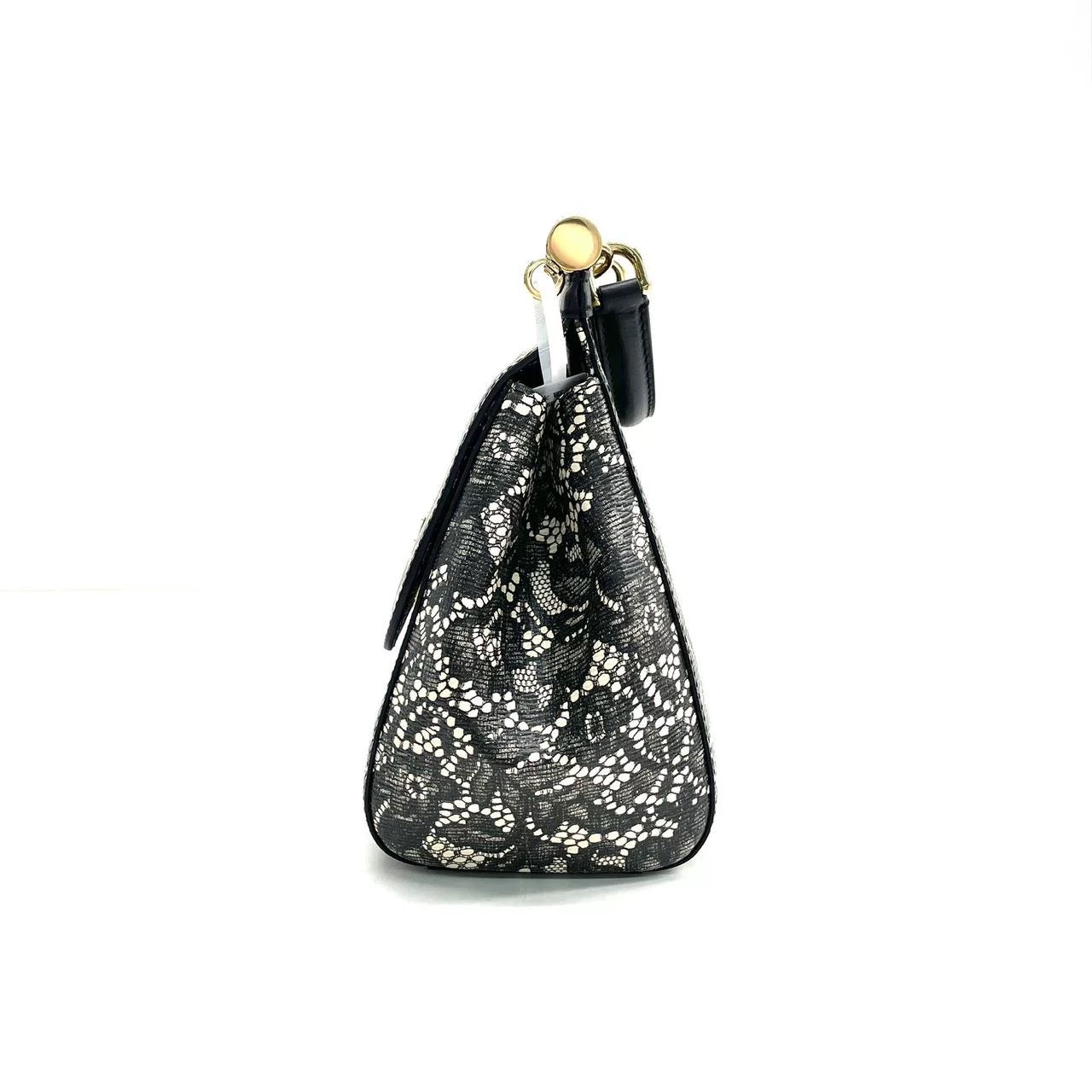 Dolce & Gabbana Miss Sicily Lace Top Handle Bag 26cm (New)