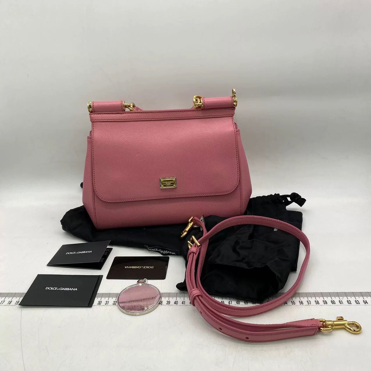 Dolce & Gabbana Miss Sicily Top Handle Bag Pink 26cm