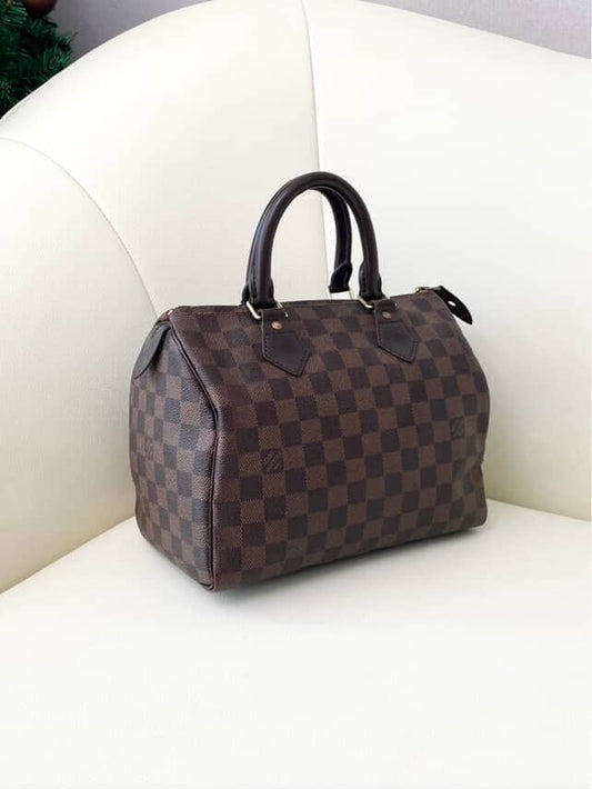 Louis Vuitton Speedy 30 Damier Ebene (Without Shoulder Strap) (8009244573756)
