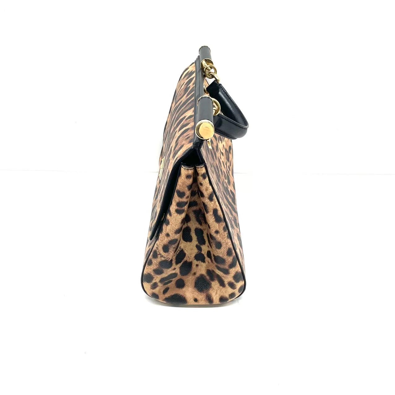 Dolce & Gabbana Miss Sicily Leopard Top Handle Bag 40cm