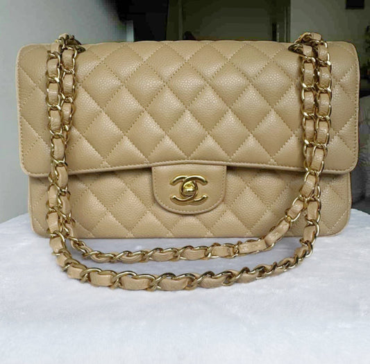 Chanel Classic Flap Bag Medium – Caviar Leather