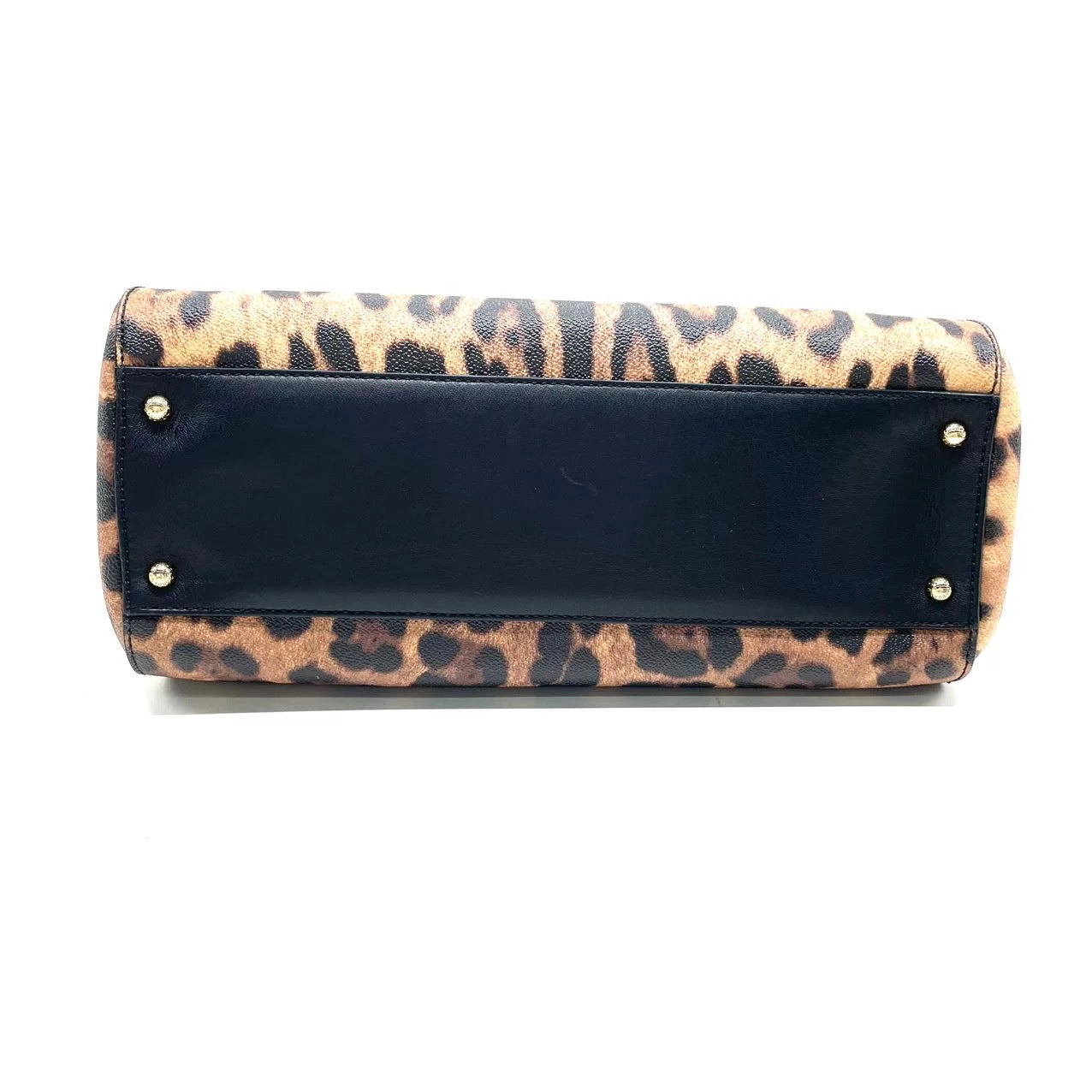 Dolce & Gabbana Miss Sicily Leopard Top Handle Bag 40cm