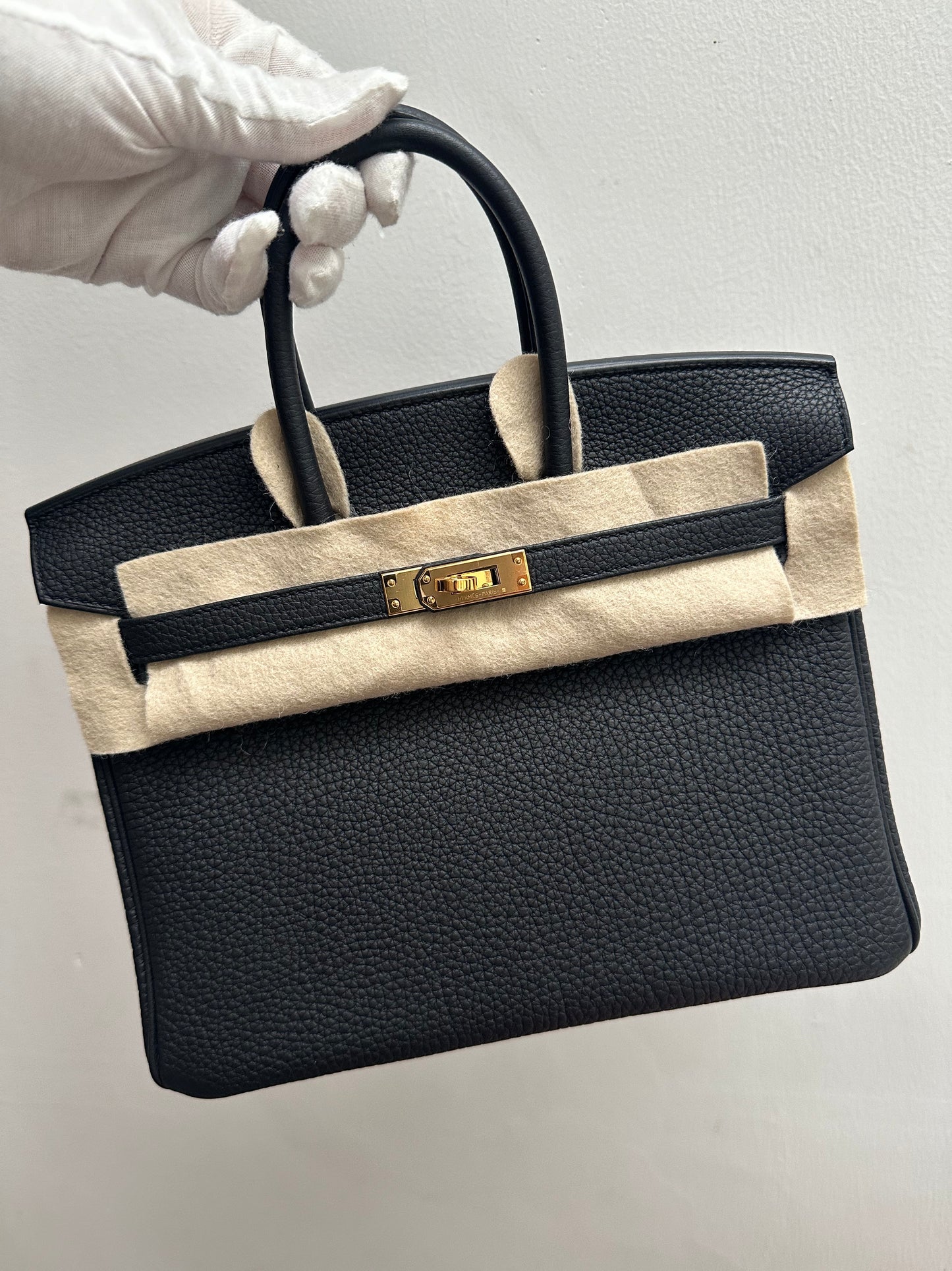 Birkin 25 Black Togo (7882805674044)