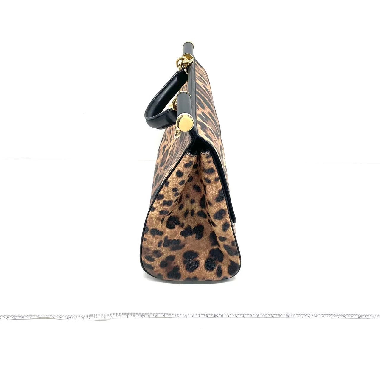 Dolce & Gabbana Miss Sicily Leopard Top Handle Bag 40cm