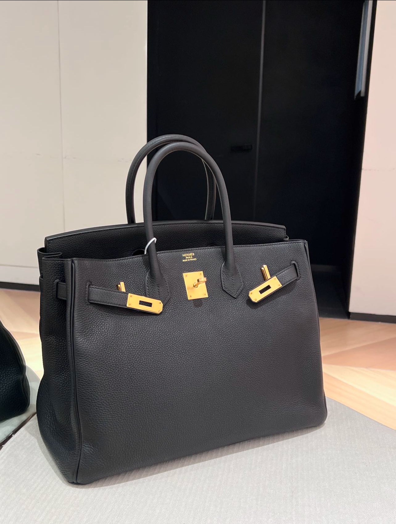 Birkin 35 Black Togo Stamp C (7882808688700)