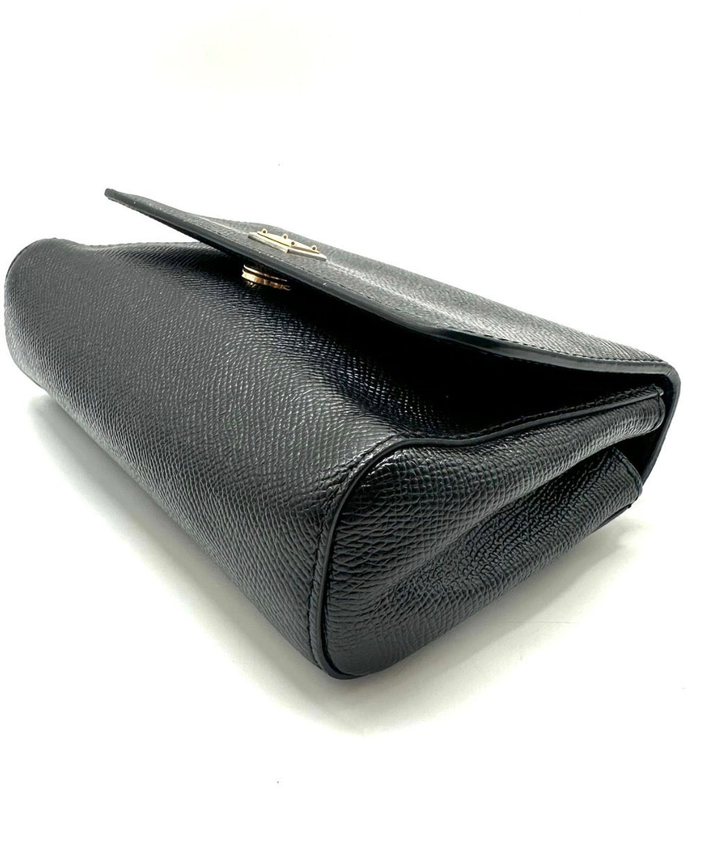 Dolce & Gabbana Sicily Mini 19 Black Leather Bag