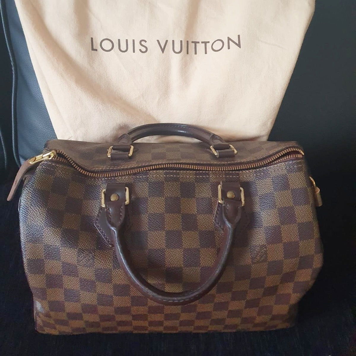 Louis Vuitton Speedy 30 Damier Ebene (7888791961660)