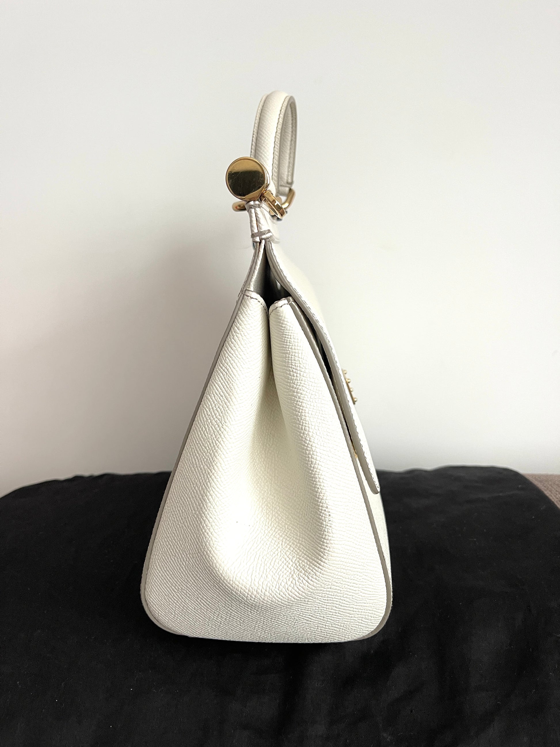 Dolce & Gabbana Medium Sicily Bag White (8369940365372)